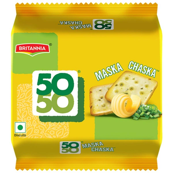 Britannia 50-50 Maska Chaska Salted &Sweet Biscuits - 200G